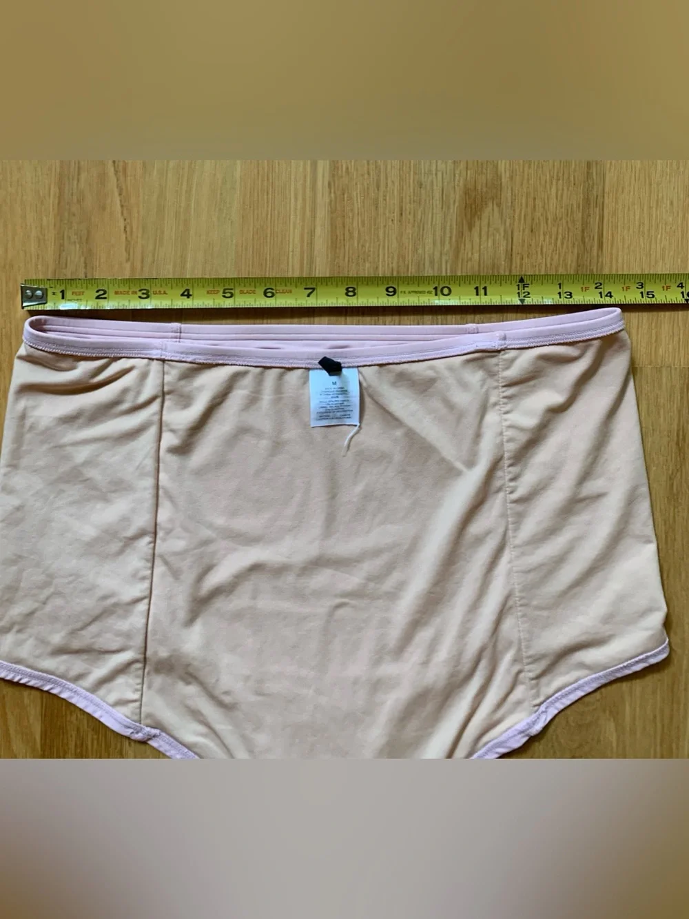 J. Crew High Waisted Bikini Bottoms Pale Pink Size M, Full Coverage